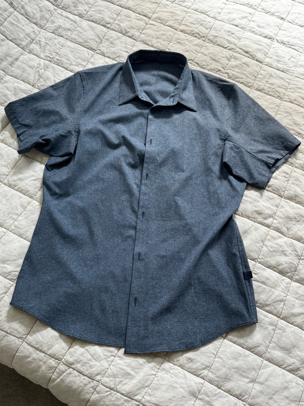 Men's Lululemon Stretch Button Up - Heather Blue